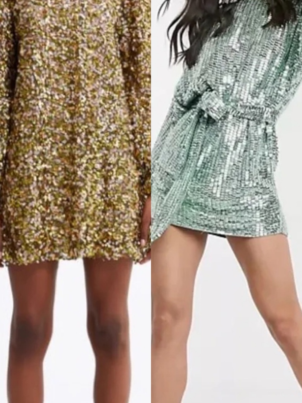 ZARA & ASOS SEQUIN DRESS LOT